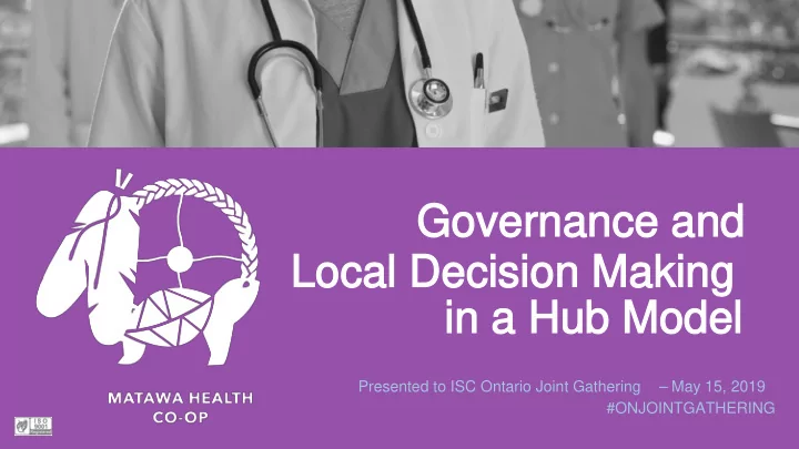 governance and governance and local decision making local