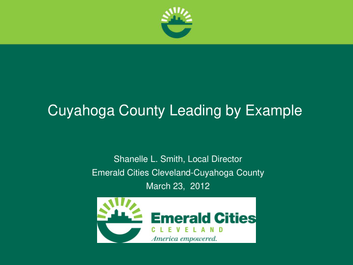 cuyahoga county leading by example