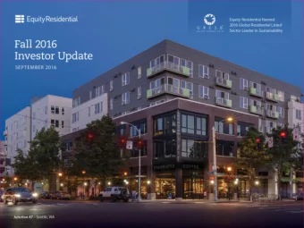 1  1  The Equity Difference: Long-Term Outperformance  Buy, build and sell apartments at