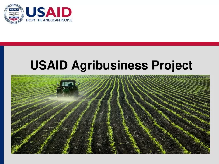 usaid agribusiness project