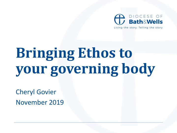 bringing ethos to