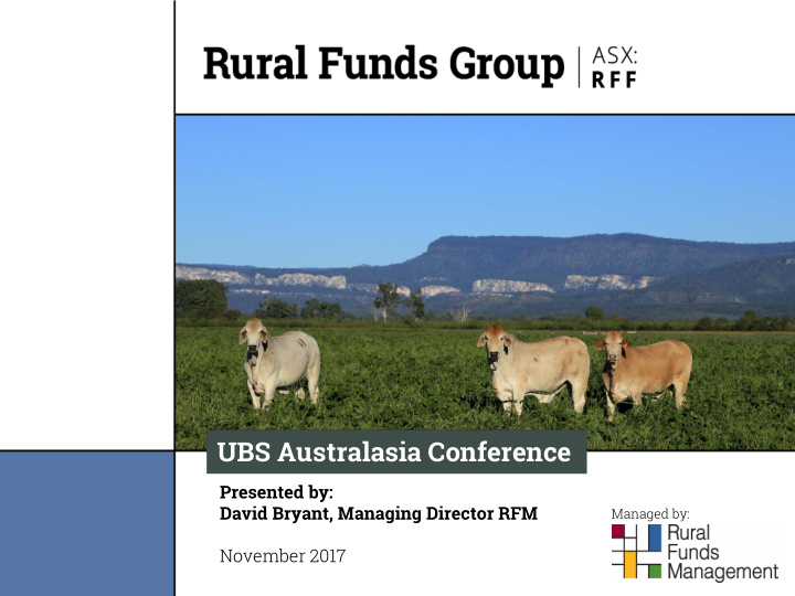 ubs australasia conference