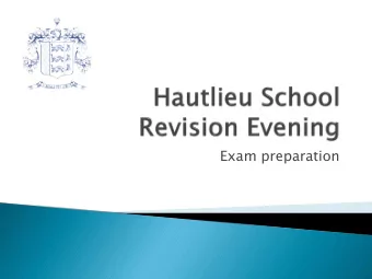 Exam preparation  Mr Falle  An introduction  Mr Pattinson  Mathematics  Mr Price