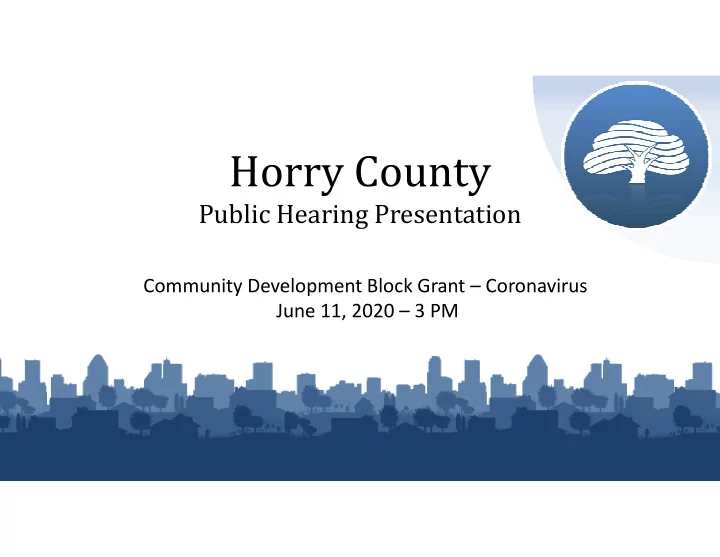 public hearing presentation
