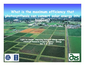 What is the maximum efficiency that  What is the maximum efficiency that  What is the maximum