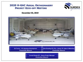 Surdex web-based client product inspection tool  Data resides at Surdex  Corrections made