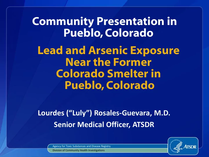 community presentation in