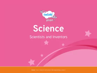 Science  Scientists and Inventors Science | Year 6 | Scientists and Inventors | Marie Maynard Daly