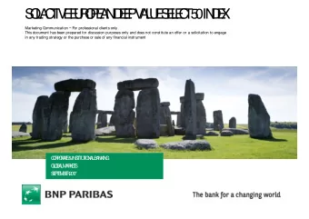 S  O  L  A  C  T  IV  E  E  U  R  O  P  E  A  N  D  E  E  P  V  A  L  U  E  S  E  L  E  C  T  5  0