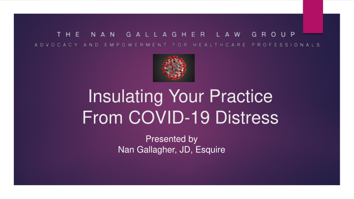 insulating your practice from covid 19 distress