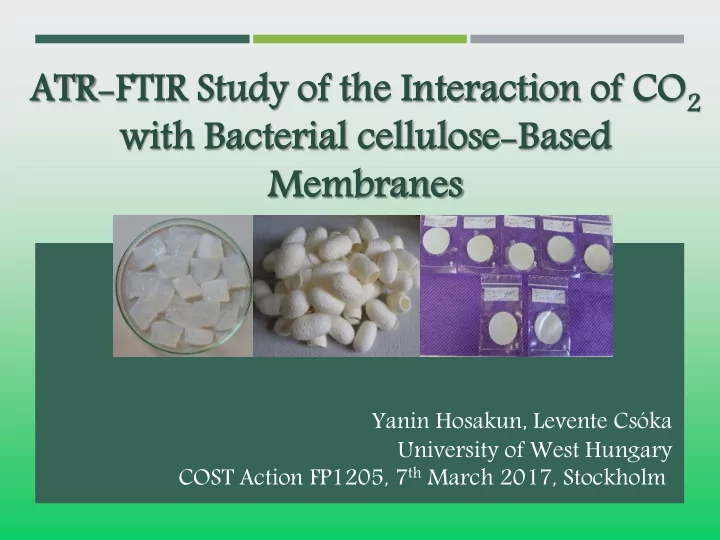 atr ftir s study of the i he interaction of c co 2 with