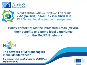 their benefits and some local experience  from the MedPAN network  The network of MPA managers  in