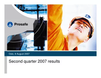 Second quarter 2007 results  2  Disclaimer  All statements in this presentation other than