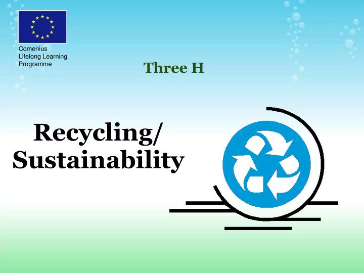 sustainability instructions