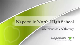 Naperville North High School  #letahuskieleadtheway  Rising Star Members, NNHS  Katie Genovesi,