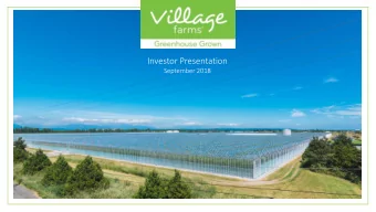 Investor Presentation  September 2018  September 2017  Forward Looking Statements  2  This