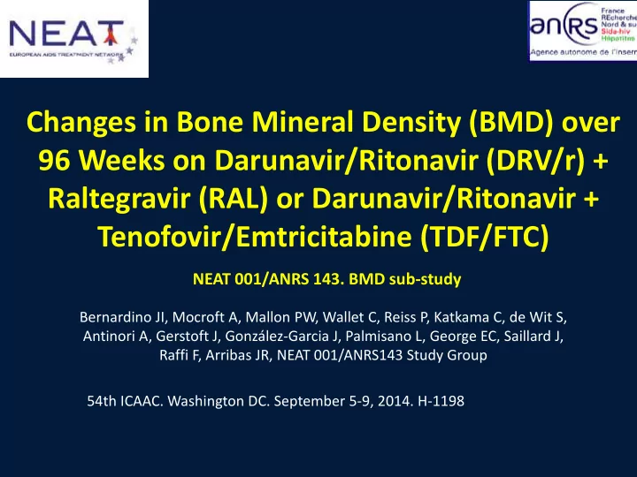 changes in bone mineral density bmd over 96 weeks on