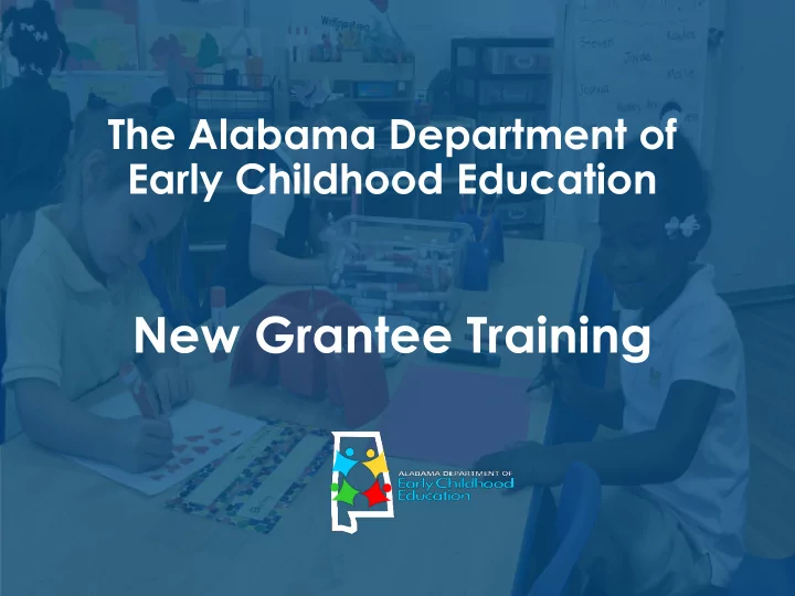 new grantee training early years of life matter