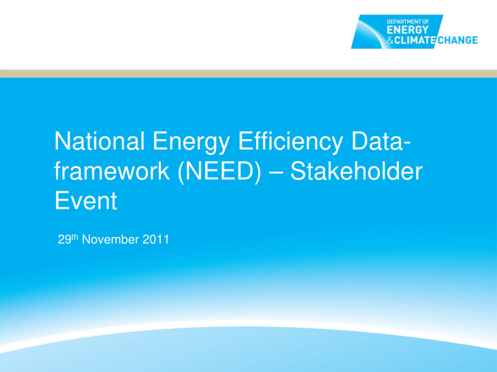 national energy efficiency data framework need