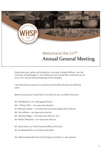 1  2    The Statutory Profit and Regular Profit for the year were both about 7% lower that  last