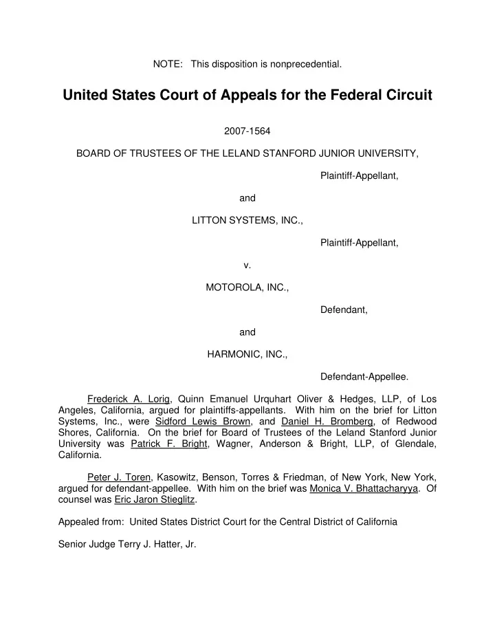 united states court of appeals for the federal circuit