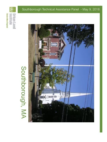 Southborough, MA  Westfield Technical Assistance Panel, October 26, 2015  Southborough Technical
