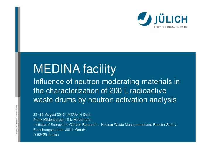 medina facility