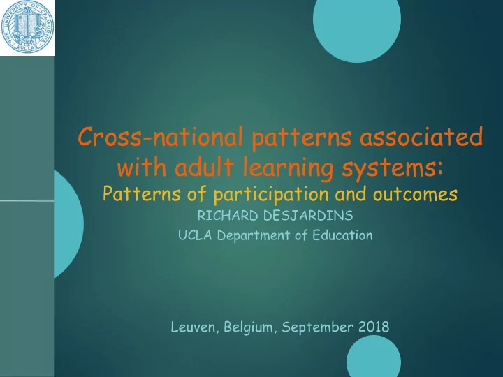 cross national patterns associated