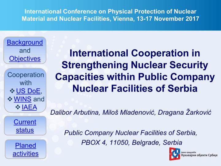 strengthening nuclear security