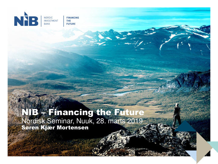 nib financing the future