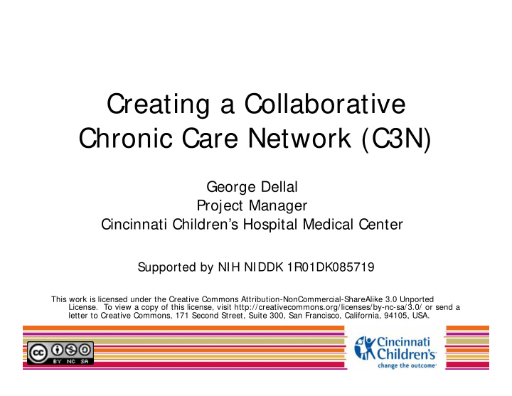 creating a collaborative chronic care network c3n