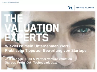 Jost Renggli | COO &amp; Partner Venture Valuation  Start-up Frhstck, Technopark Luzern  1