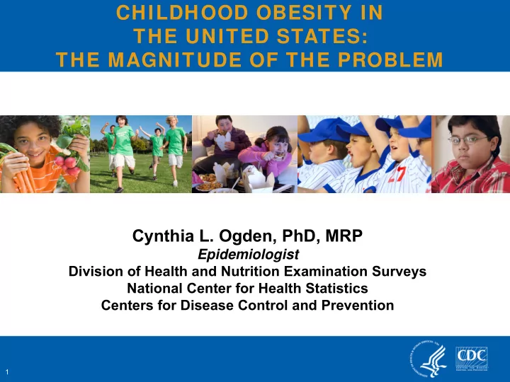 childhood obesity in the united states the magnitude of