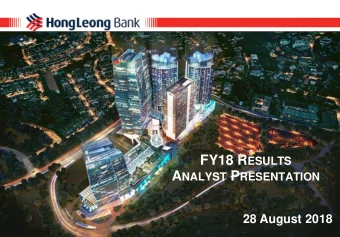 1  Financial Highlights: FY18  Key financial highlights  Strong performance backed by robust