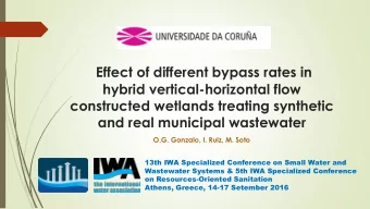 Effect of different bypass rates in  hybrid vertical-horizontal flow  constructed wetlands treating