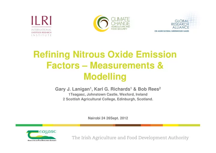 refining nitrous oxide emission factors measurements