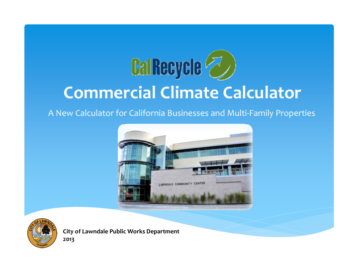 commercial climate calculator