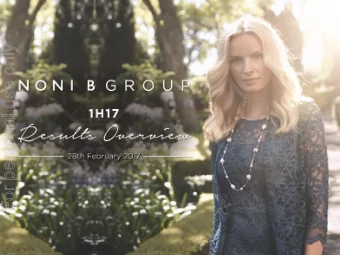 For personal use only  1H17 Financial Overview  1H17 Operational Overview  Growth Plan and