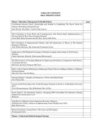 Prestasianita Putri  Theme : Critical and Medical-Surgical Nursing  Diabetes Mellitus: Correlation