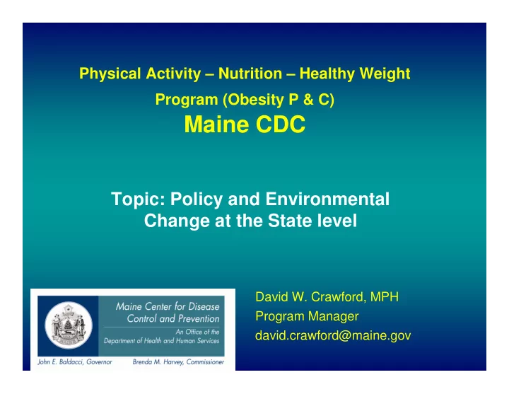 maine cdc
