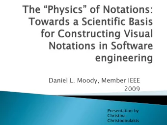 Daniel L. Moody, Member IEEE  2009  Presentation by  Christina  Christodoulakis  Visual