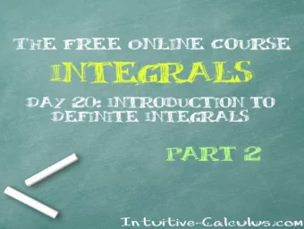 The Definite Integral  Lets review what we saw in part 1:  The Definite Integral  Lets review