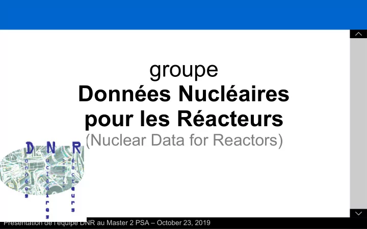 donn es nucl aires
