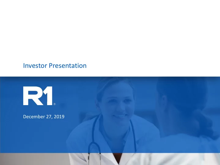 investor presentation