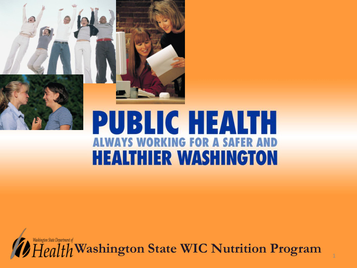 washington state wic nutrition program
