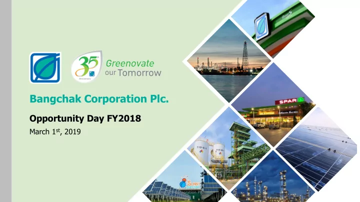 bangchak corporation plc
