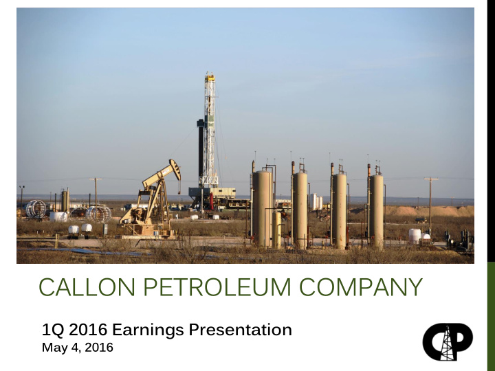 callon petroleum company