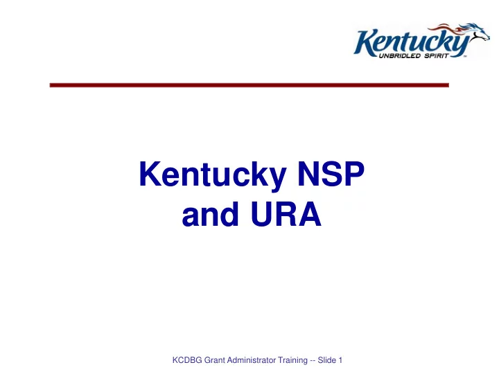 kentucky nsp