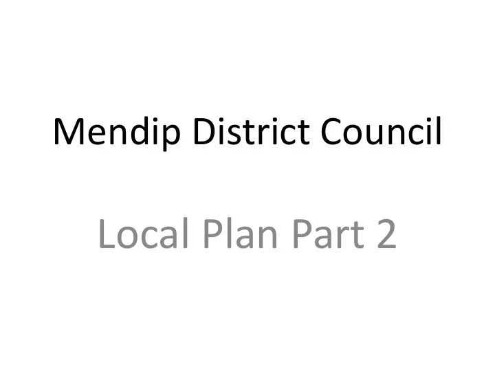 local plan part 2 local plan part 2 background