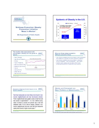 1  Low  incom e neighborhoods are less  likely to have  Greater likelihood of diabetes if low